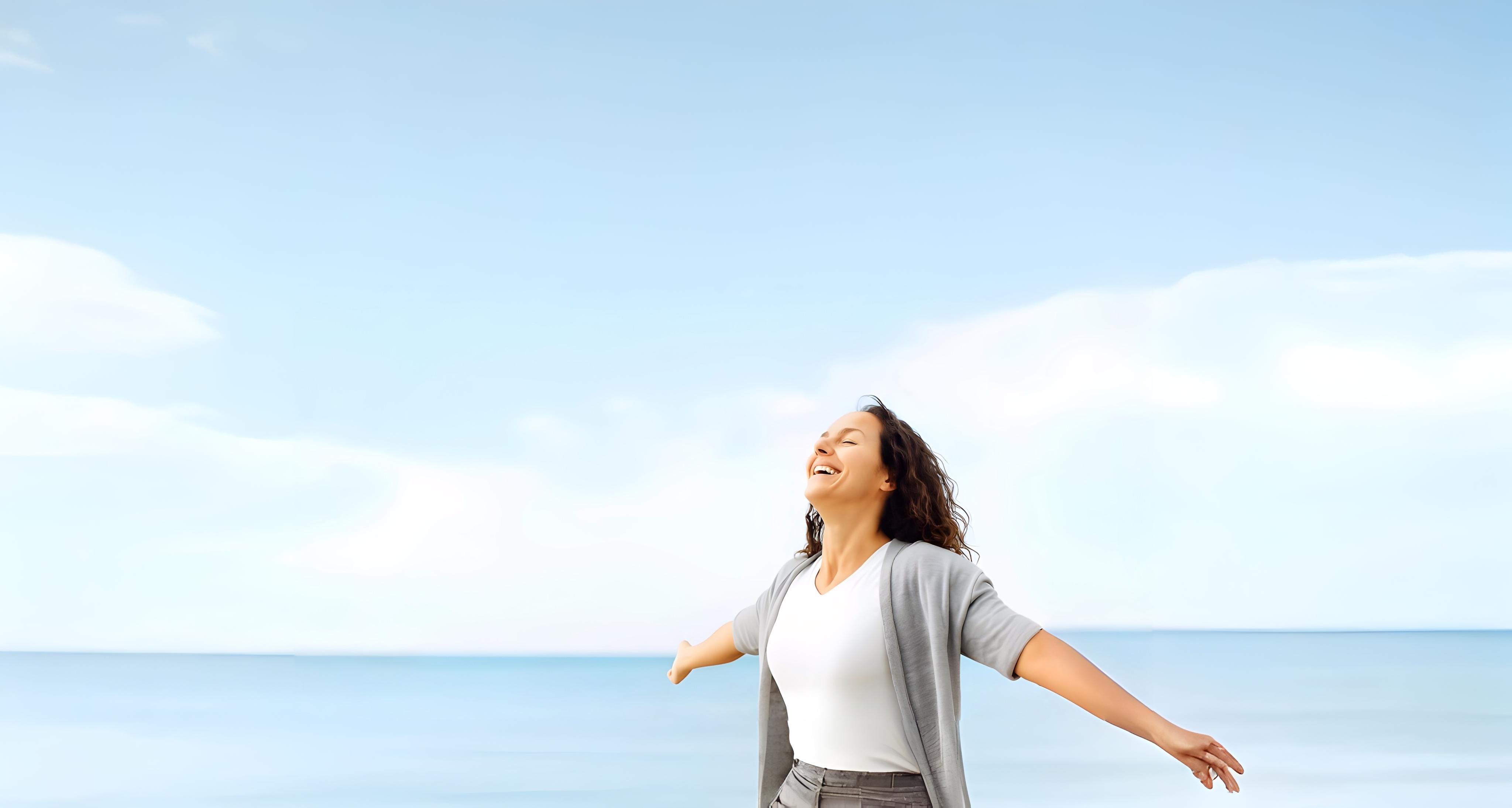 Happy patient enjoying a healthier lifestyle