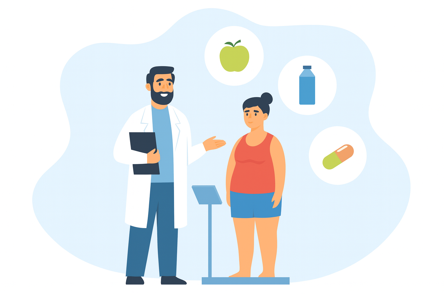 Doctor consulting a patient